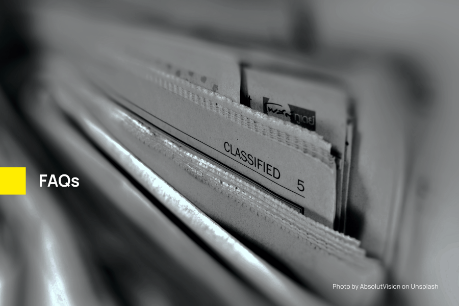 Close up picture of a filing cabinet - depicting the questions and answers in the FAQs section | Smolt