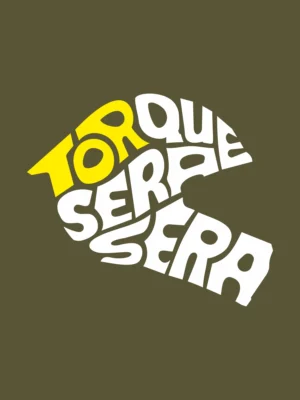 Design close-up of The Torque t-shirt in olive green | Smolt